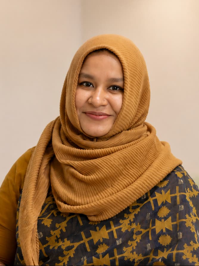 Professional portrait of Nasrin Rahman, Lead Behavior Therapist at Tender Twig